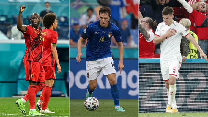 Belgium, Italy and Denmark have reached the Euro 2020 quarterfinals